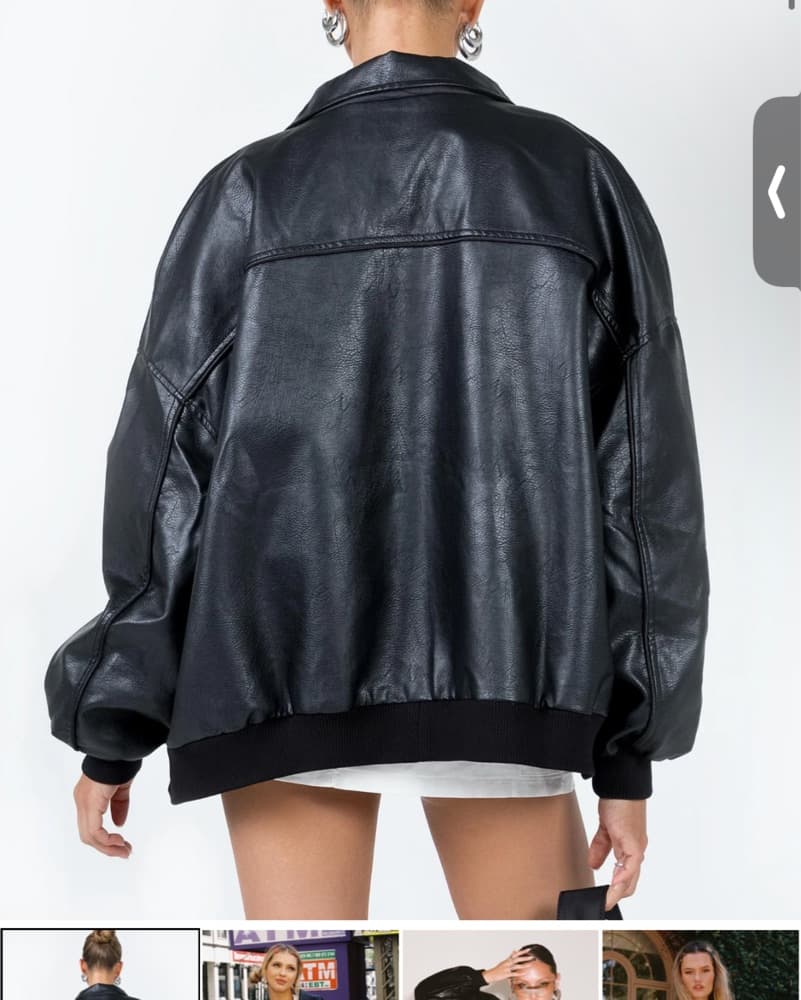 Princess Polly Faux Leather Jacket - Image 2