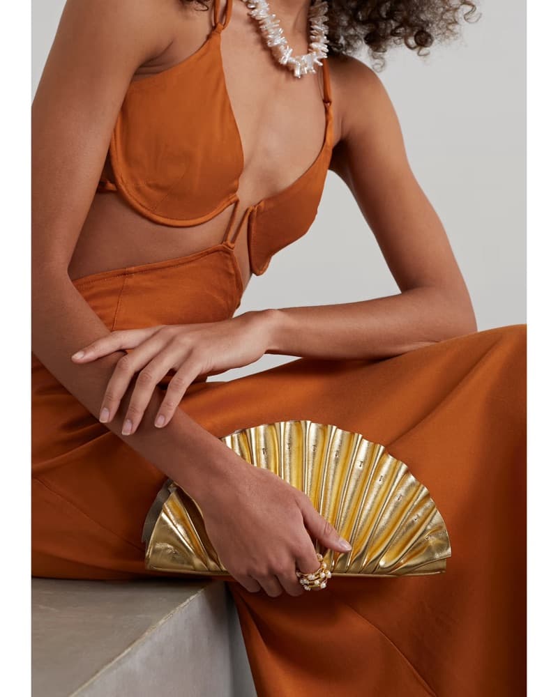 Cult Gaia Nala Mini Clutch In Gold  - Image 4