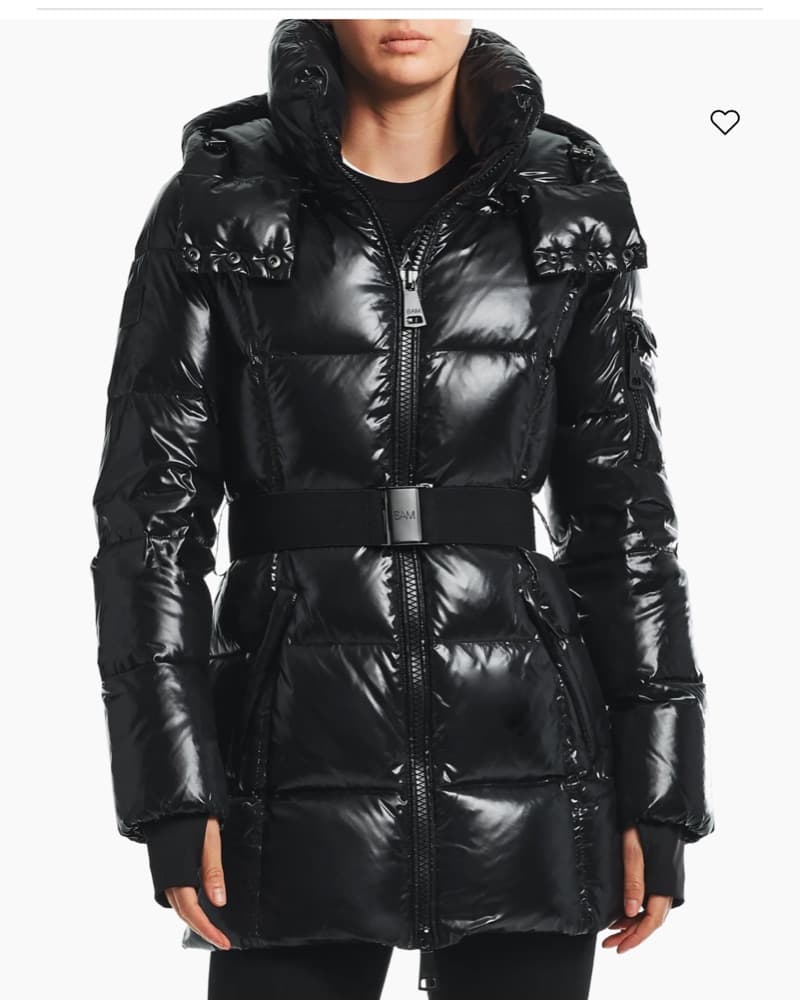 SAM Sleek Black Puffer Jacket - Image 2