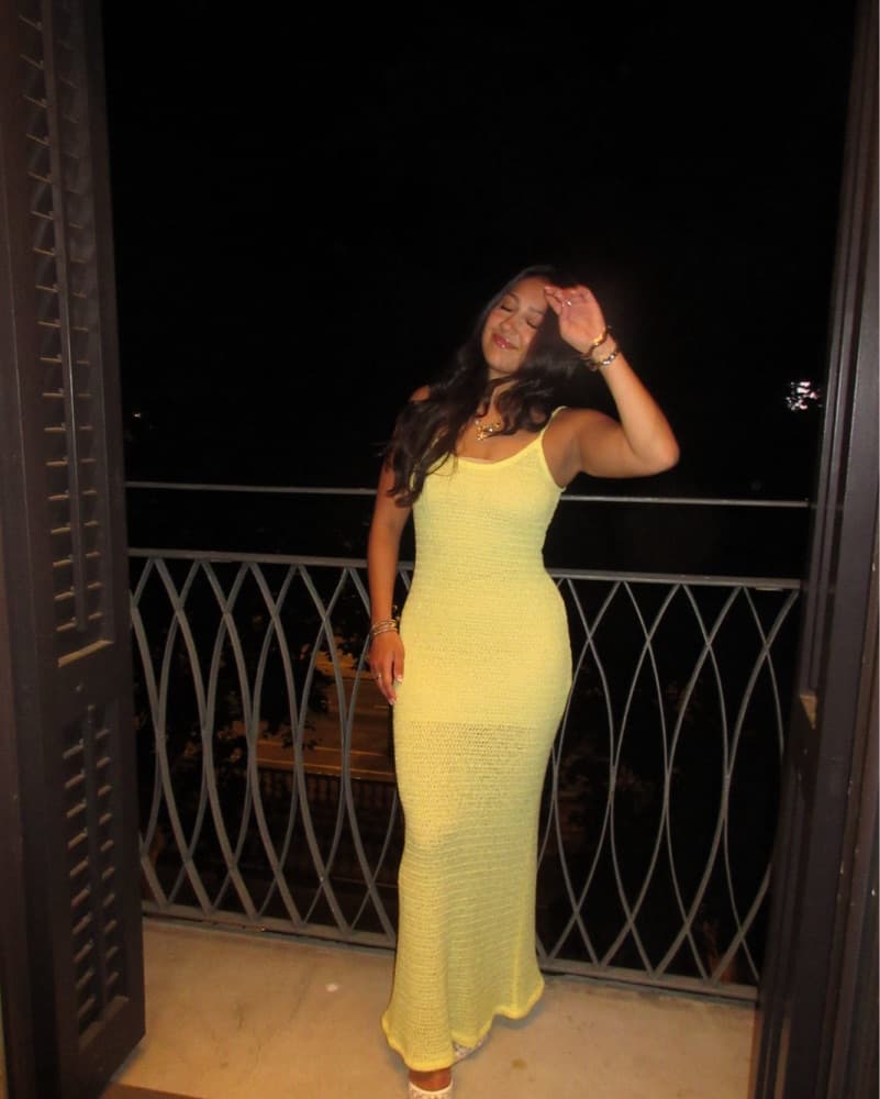 Beginning Boutique Yellow Crochet Dress - Image 2