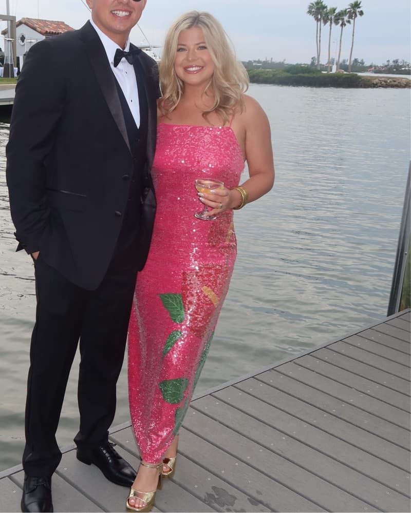 Farm Rio Pink Sequins Formal Dress - Image 2