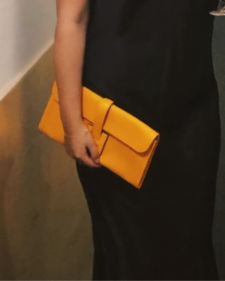 Hermes Jige Clutch Yellow - Image 2