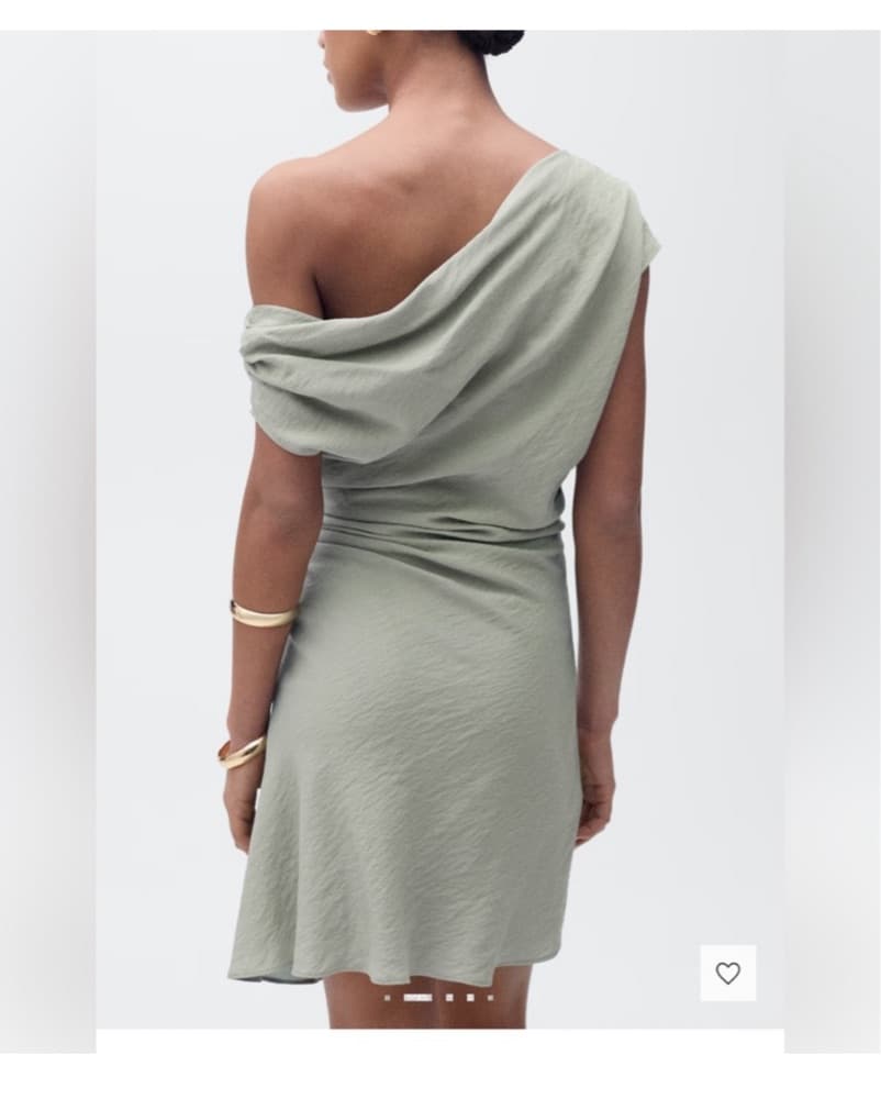 Elegant One-Shoulder Ruched Dress - Image 2