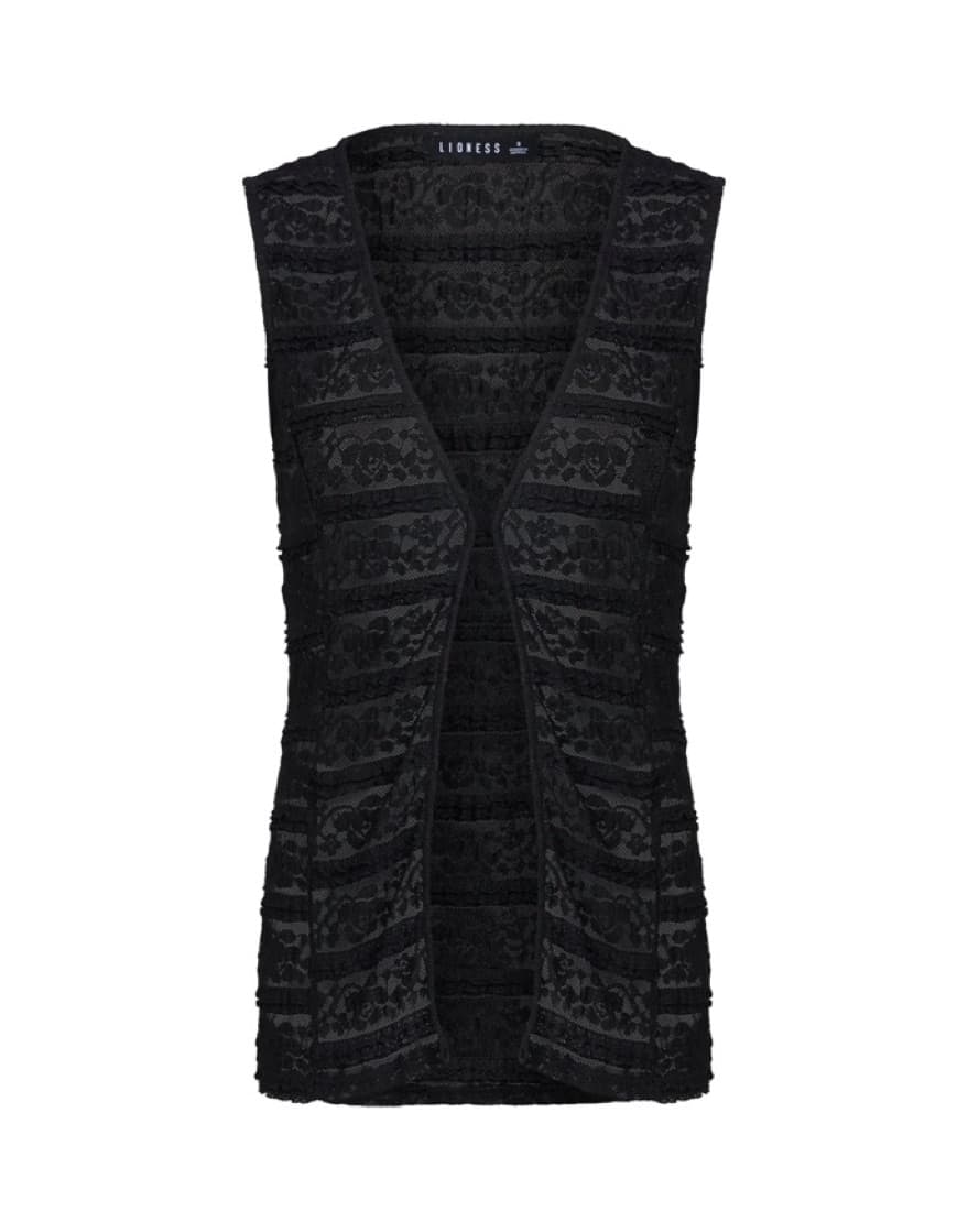 Lioness Black Lace Top + Shorts Set - Image 2