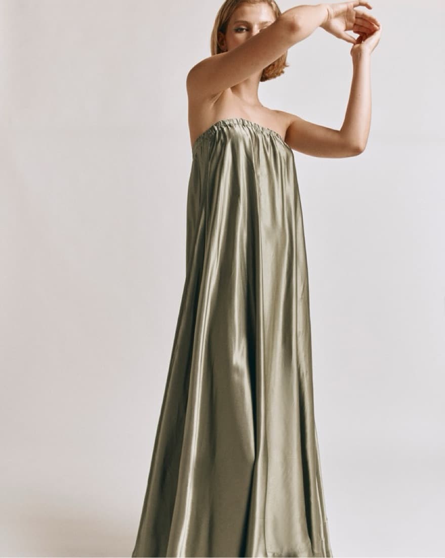 VRG GRL Olive Maxi Dress - Image 2
