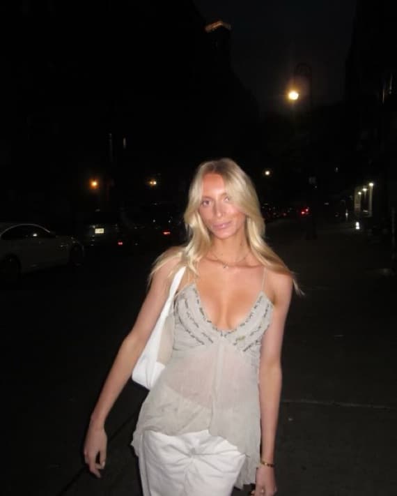 Mango Ruffle Bead Top  - Image 1