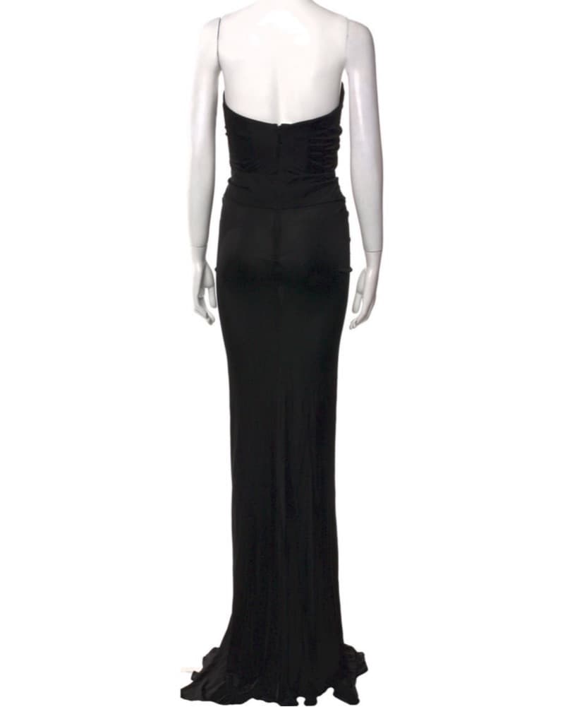 Saint Laurent Designer Gown (Black) - Image 2