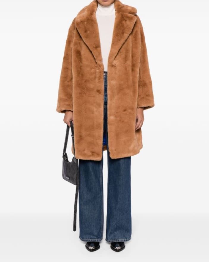 Brown Teddy Fur Jacket - Image 6