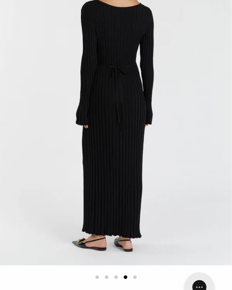 Dissh Reign Black Knit Midi Dress - Image 5