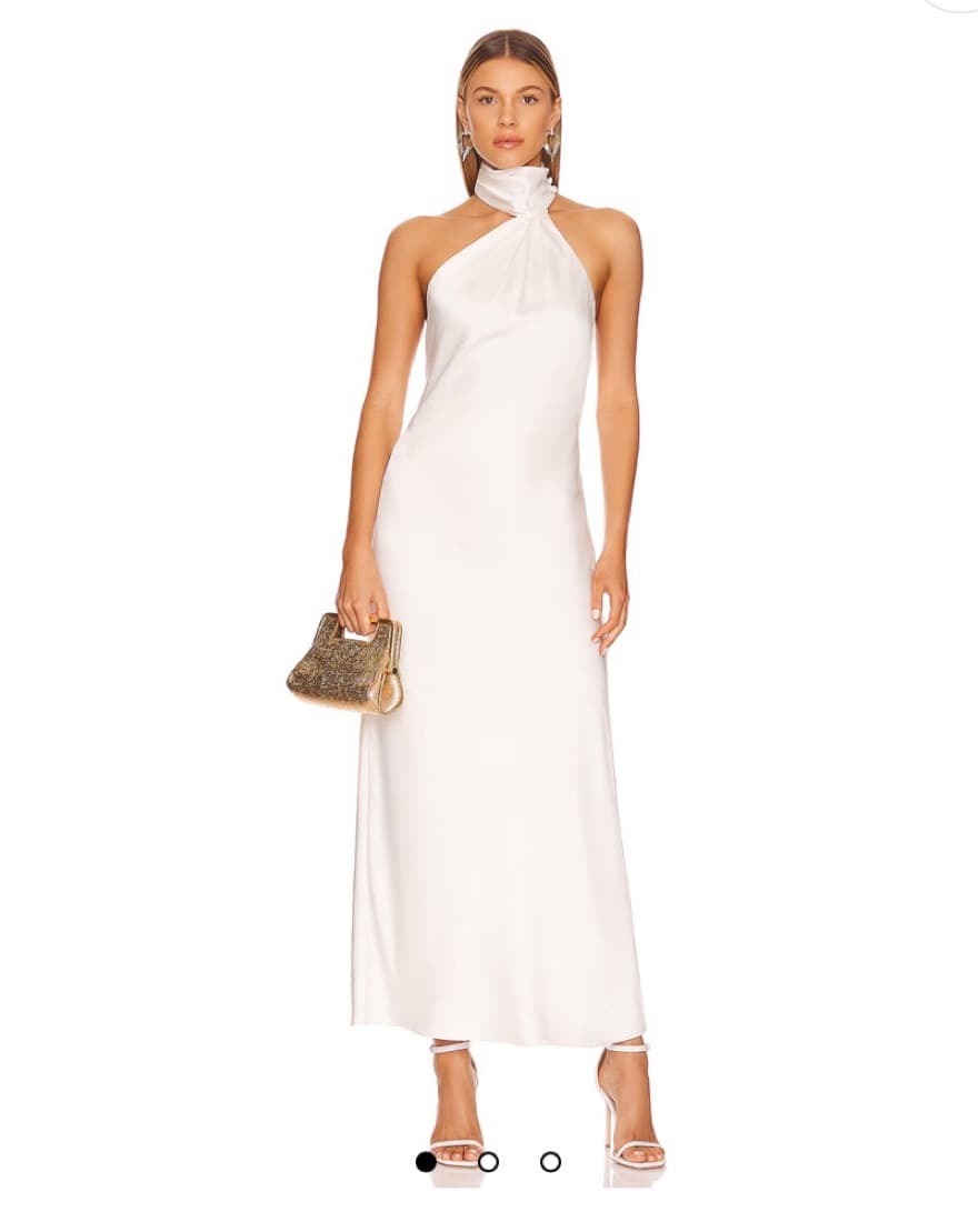 Darcy Backless Maxi Dress in Ivory - Image 1