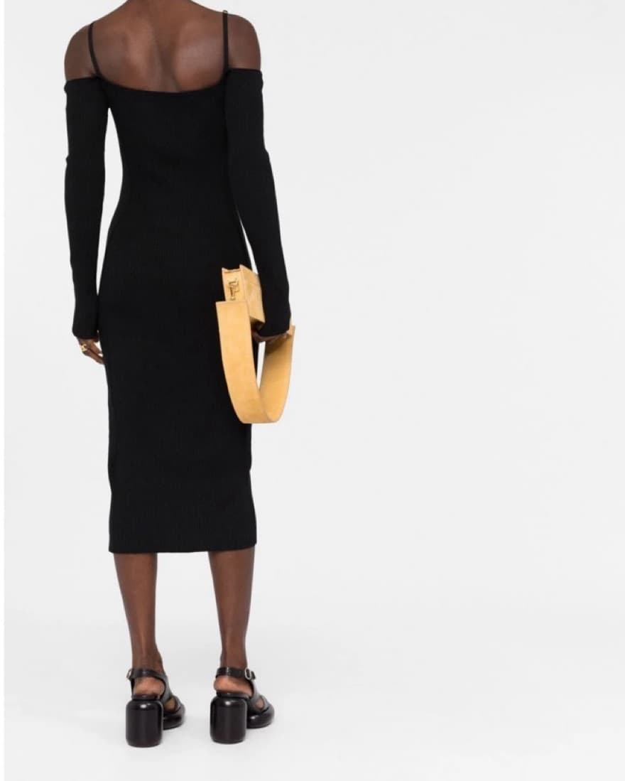 Jacquemus La Robe Sierra ribbed midi  - Image 3
