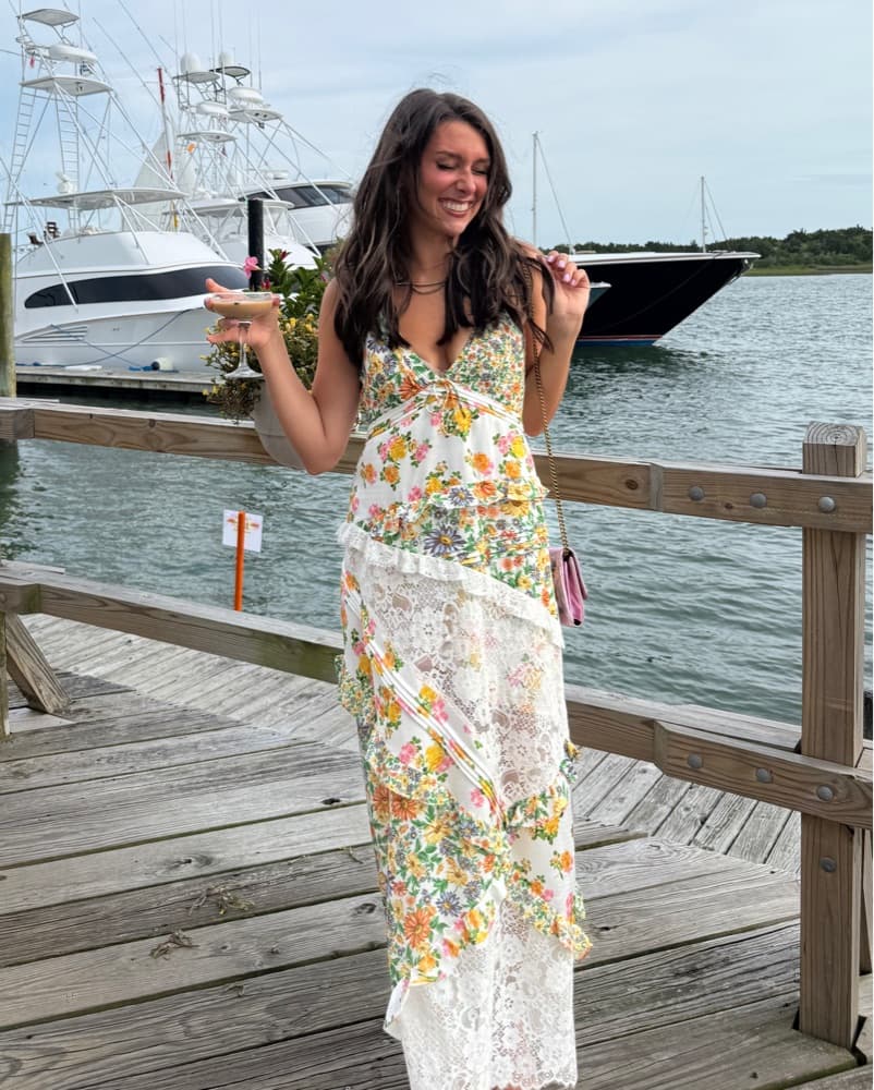 Rosalyn Maxi Dress in Green - Image 3