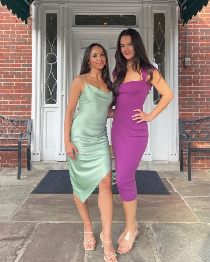 Alice And Oliva Green Asymmetrical Deess - Image 2