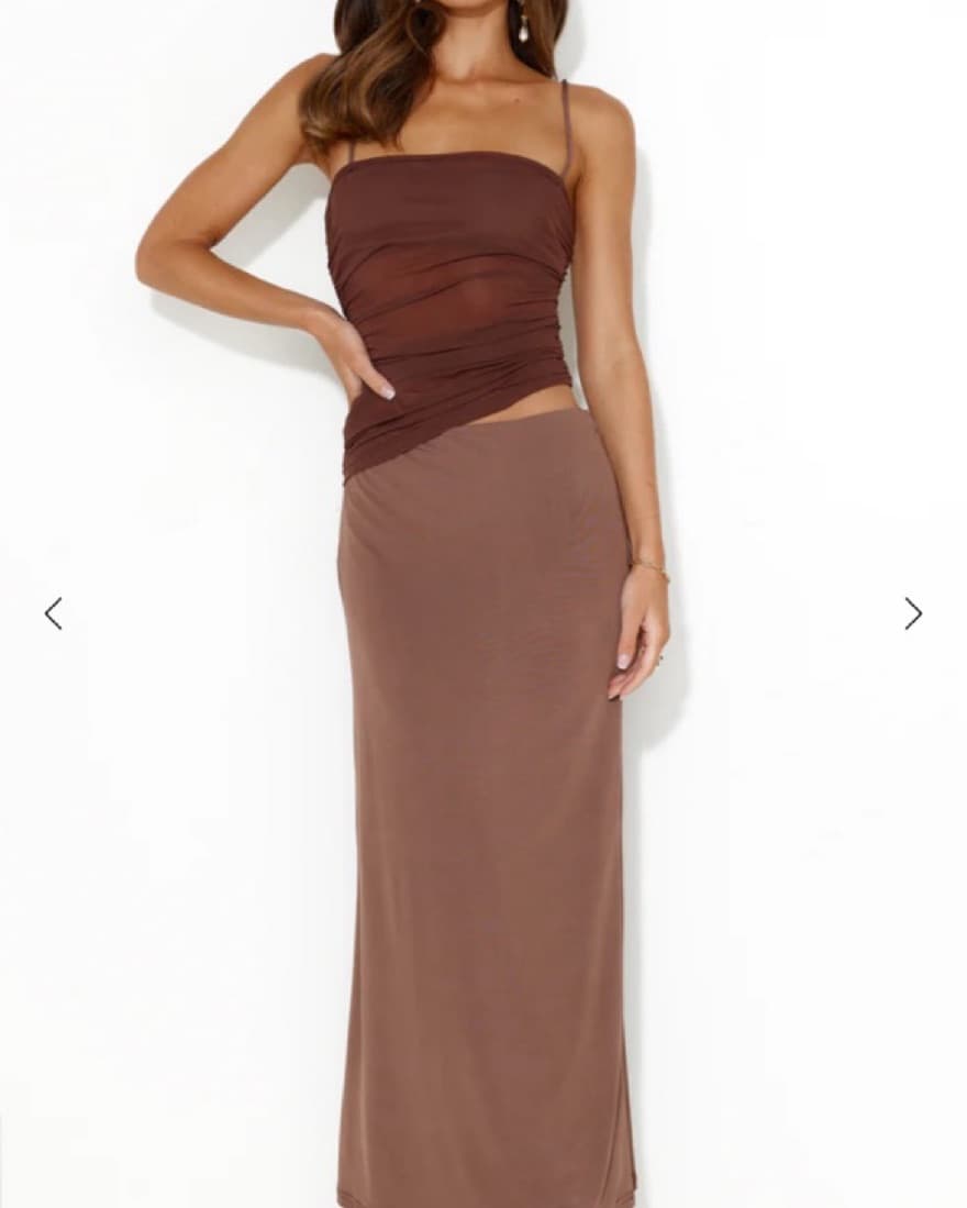 DON'T APOLOGISE MAXI DRESS BROWN - Image 5
