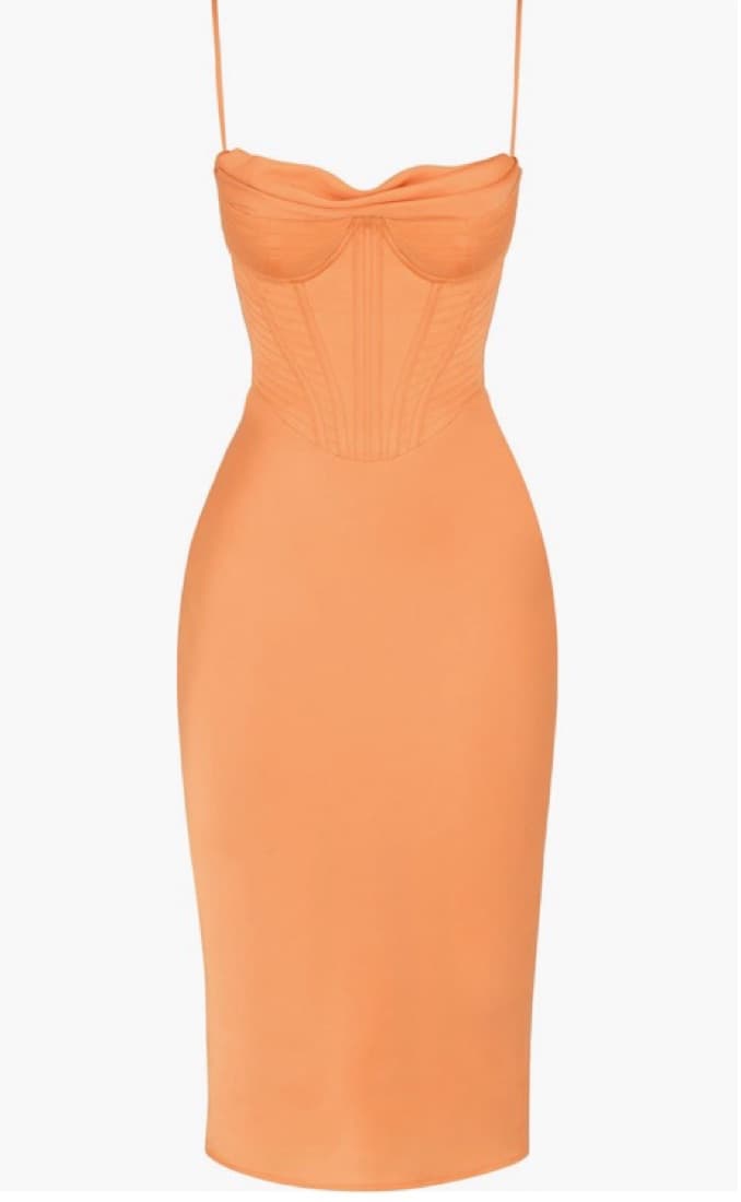 House Of CB Myrna Satin Corset Dress - Image 2