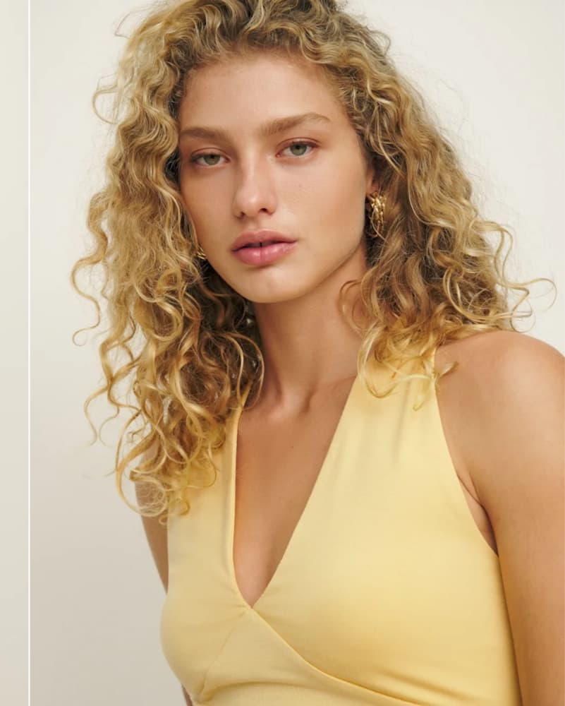 Reformation Bowie Knit Top In Sunshine - Image 4