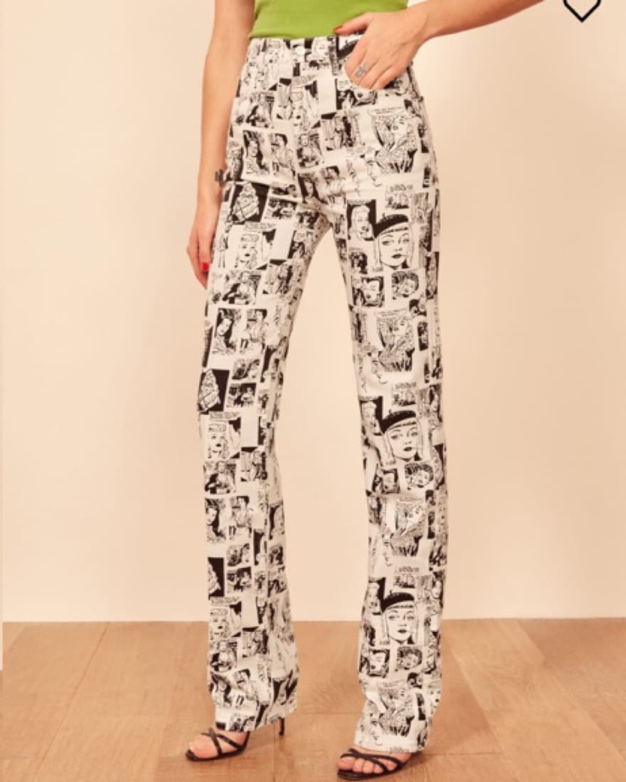 Reformation Newsprint Jeans - Image 3