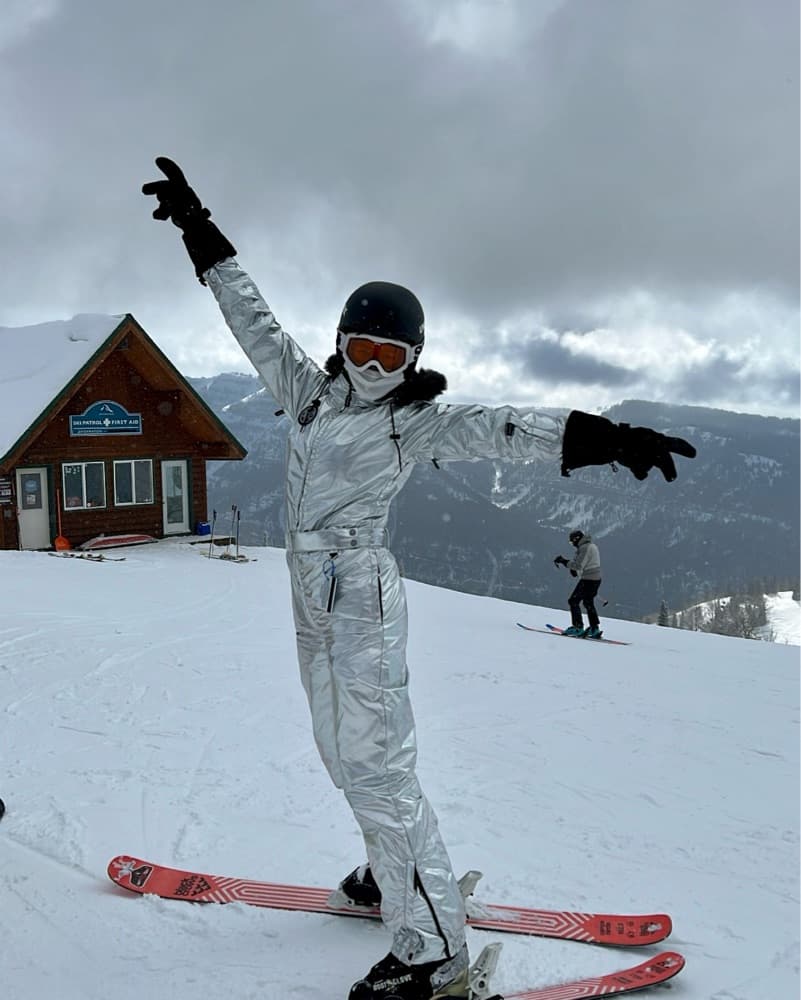 Tipsy Elves Silver Ski Suit - Image 2
