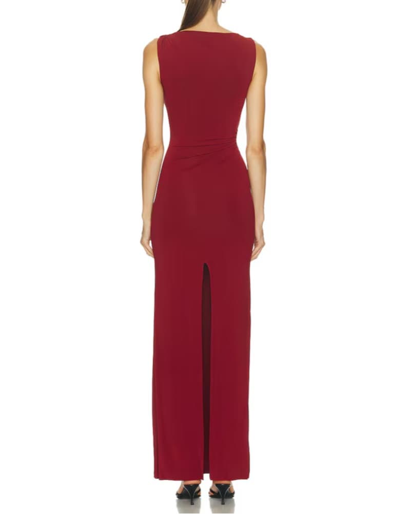 Mimchik Burgundy Gown - Image 3