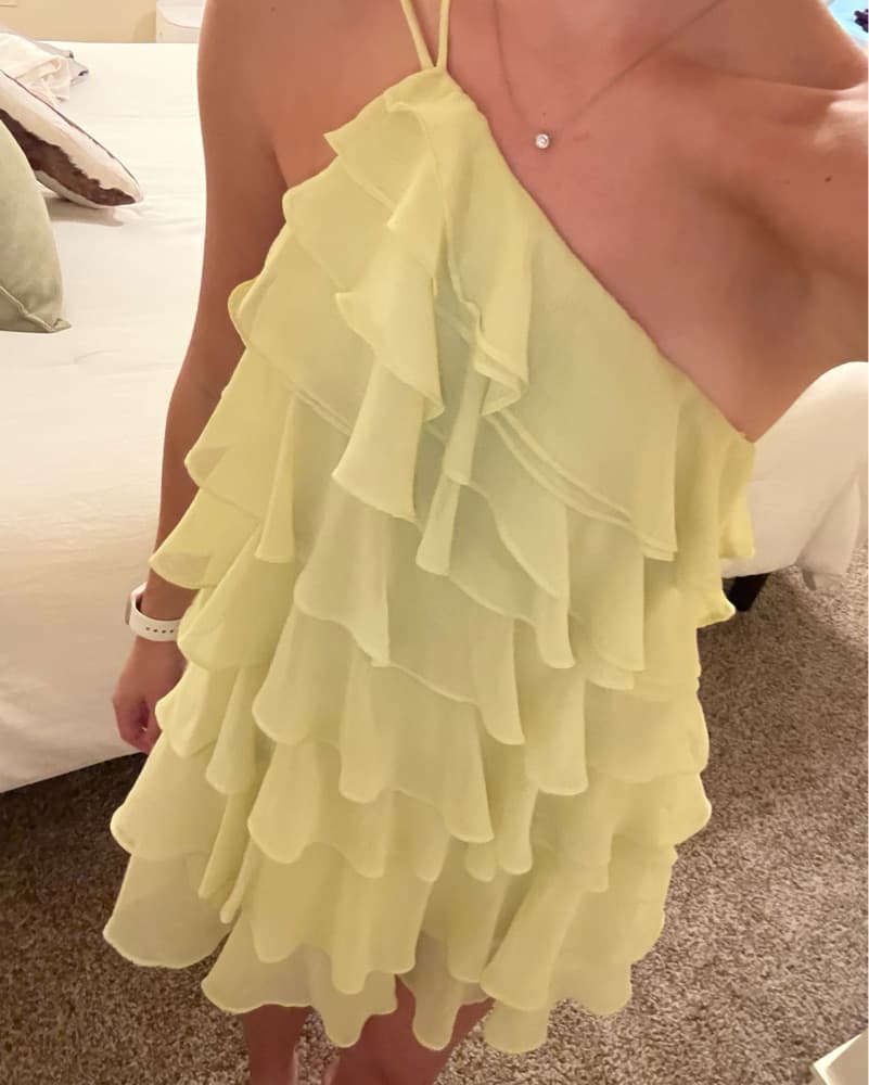 Ruffled Yellow Dress - Image 1