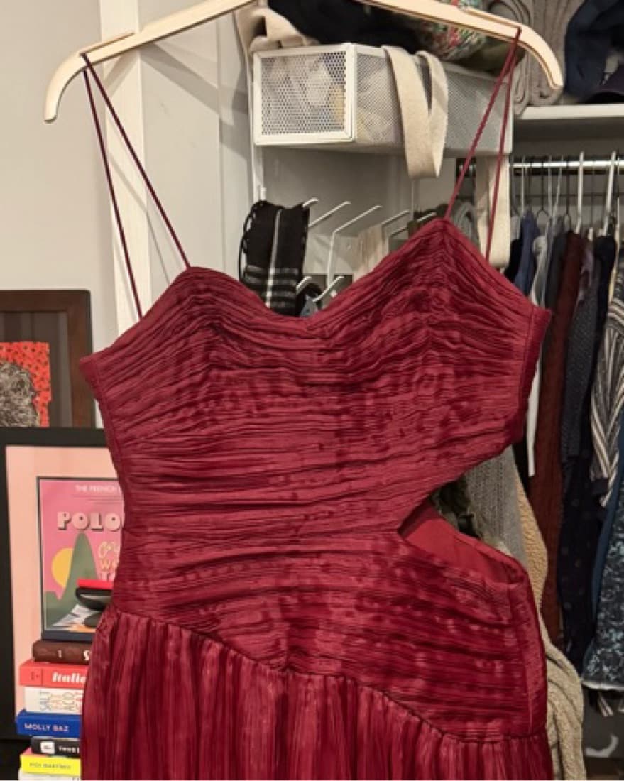 Aje Burgandy Dress - Image 4