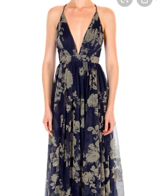 Floral Maxi Tulle Dress - Image 1