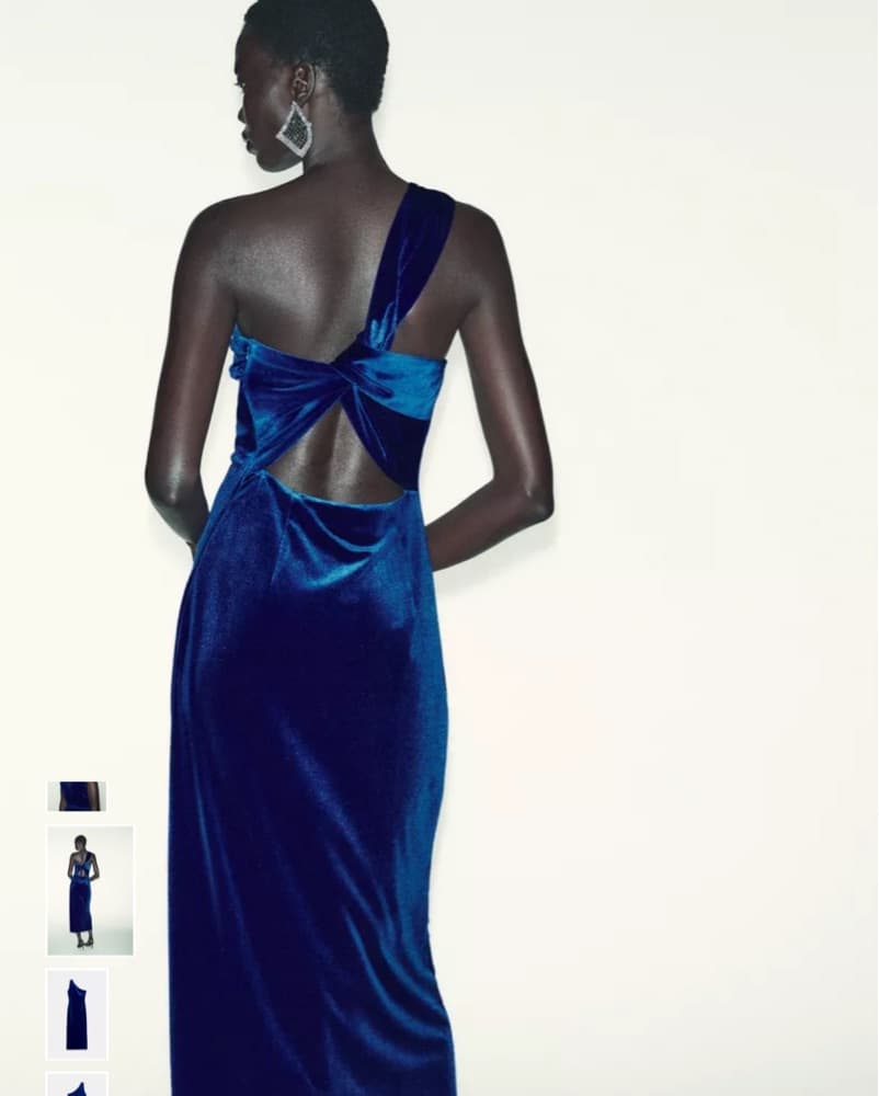 Party Dress- Navy blue - Image 3