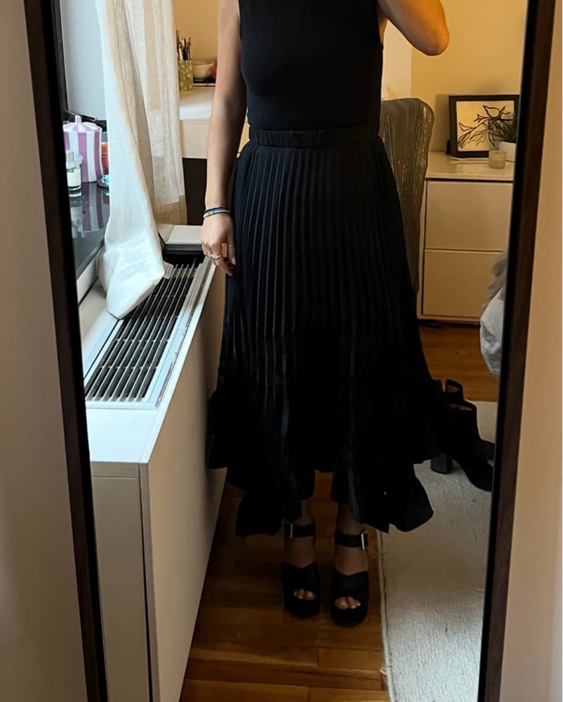 Claudie Pierlot Assymetric Pleated Skirt - Image 6