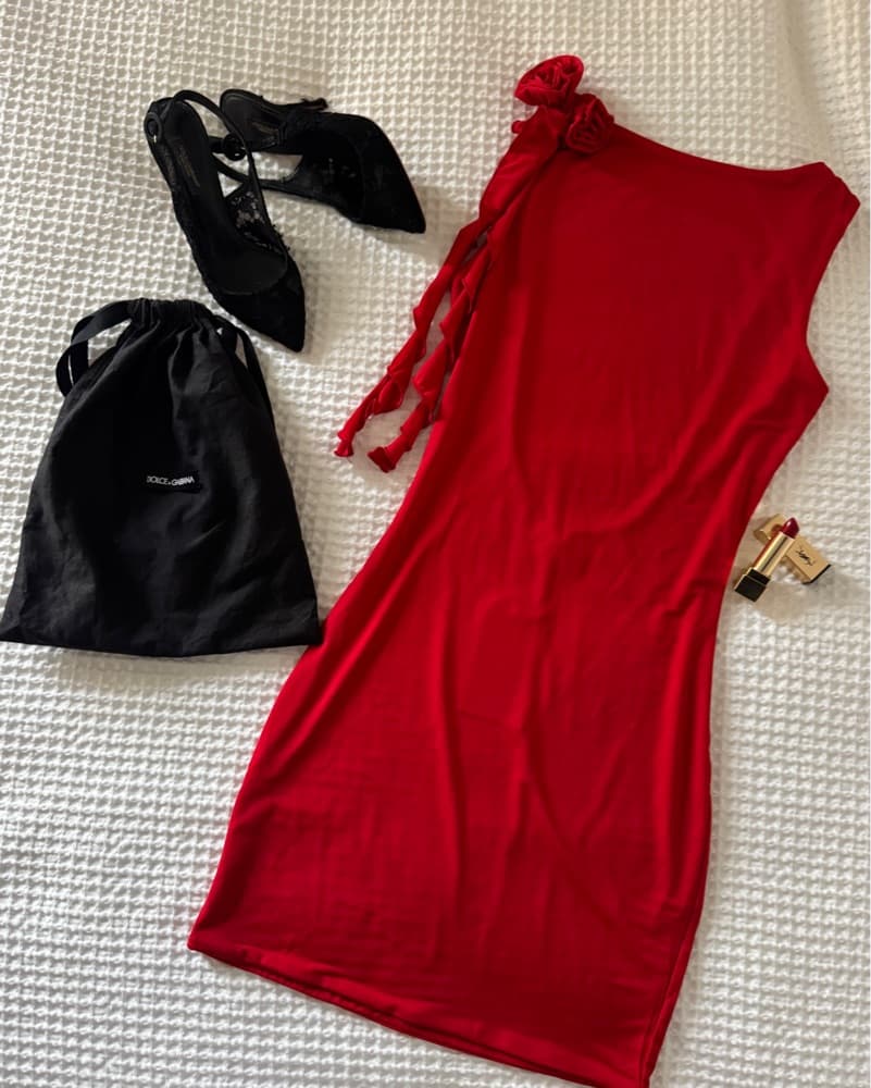 Meshki Bronte Rose Mini Dress - Image 3