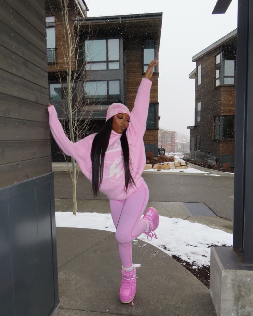Pink Short Moon Boots - Image 1