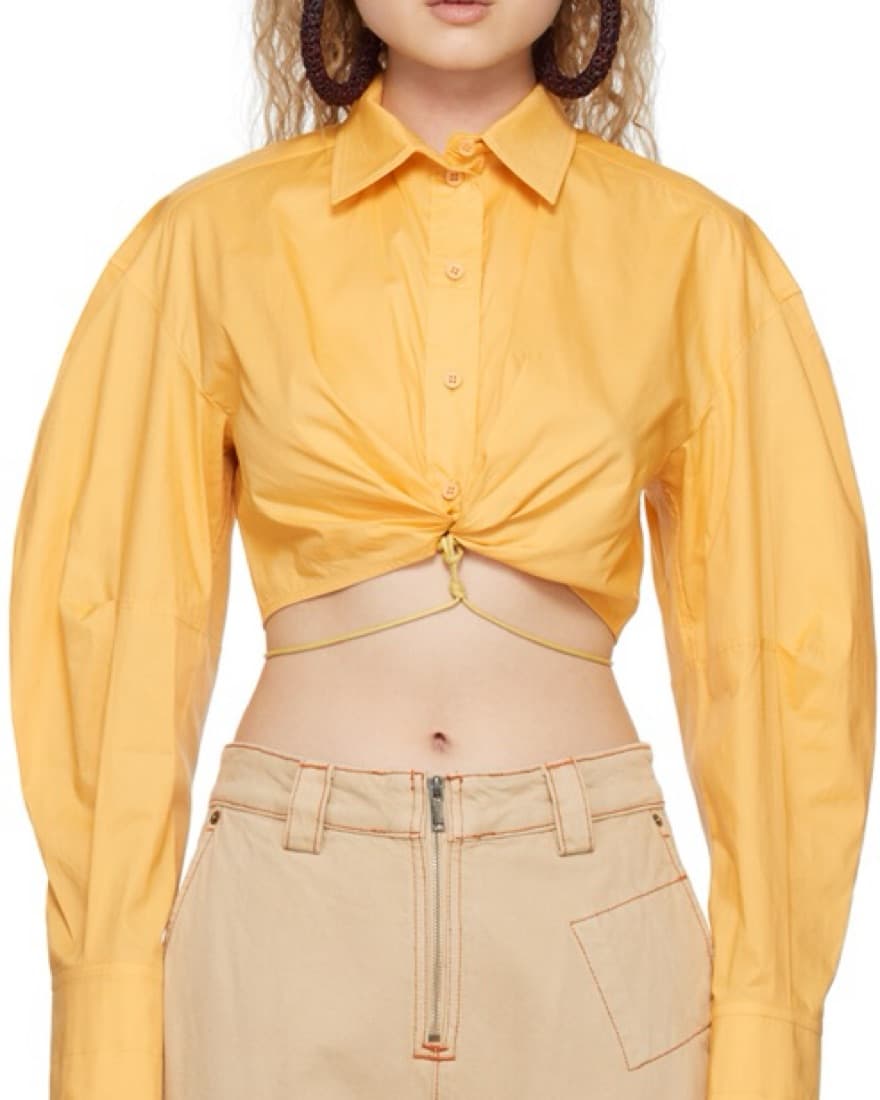 Jacquemus Le Raffia Yellow shirt  - Image 1