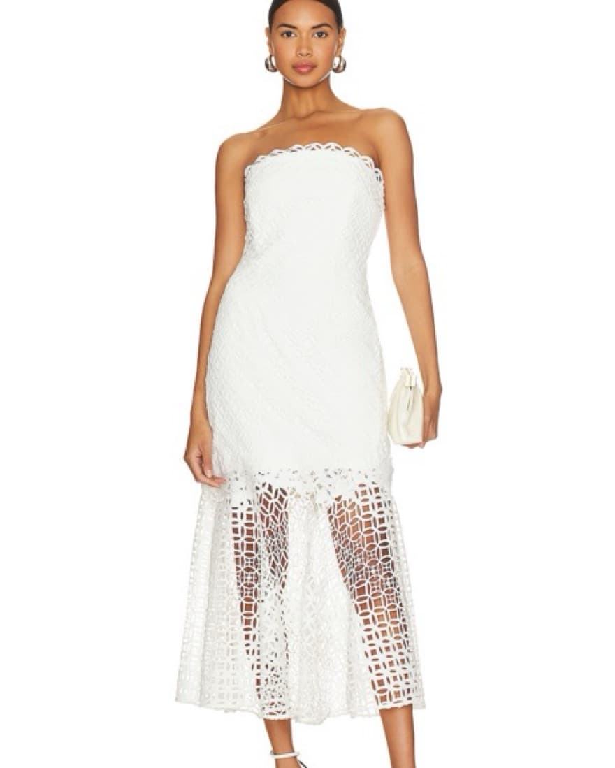 Milly Nuriel Interlocking Geo Lace Dress - Image 1