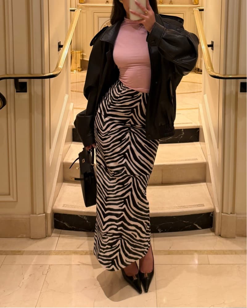 Ilkyaz Ozel New Arrivals Zebra Skirt - Image 1