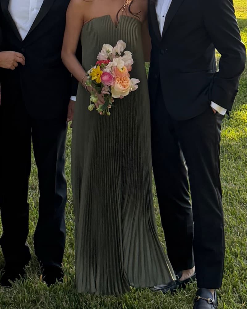 L’idèe black Tie Gown - Moss  - Image 3