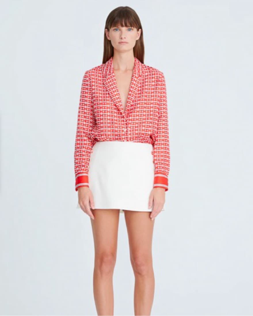 Halston Hallie Cotton Twill Skort  - Image 1