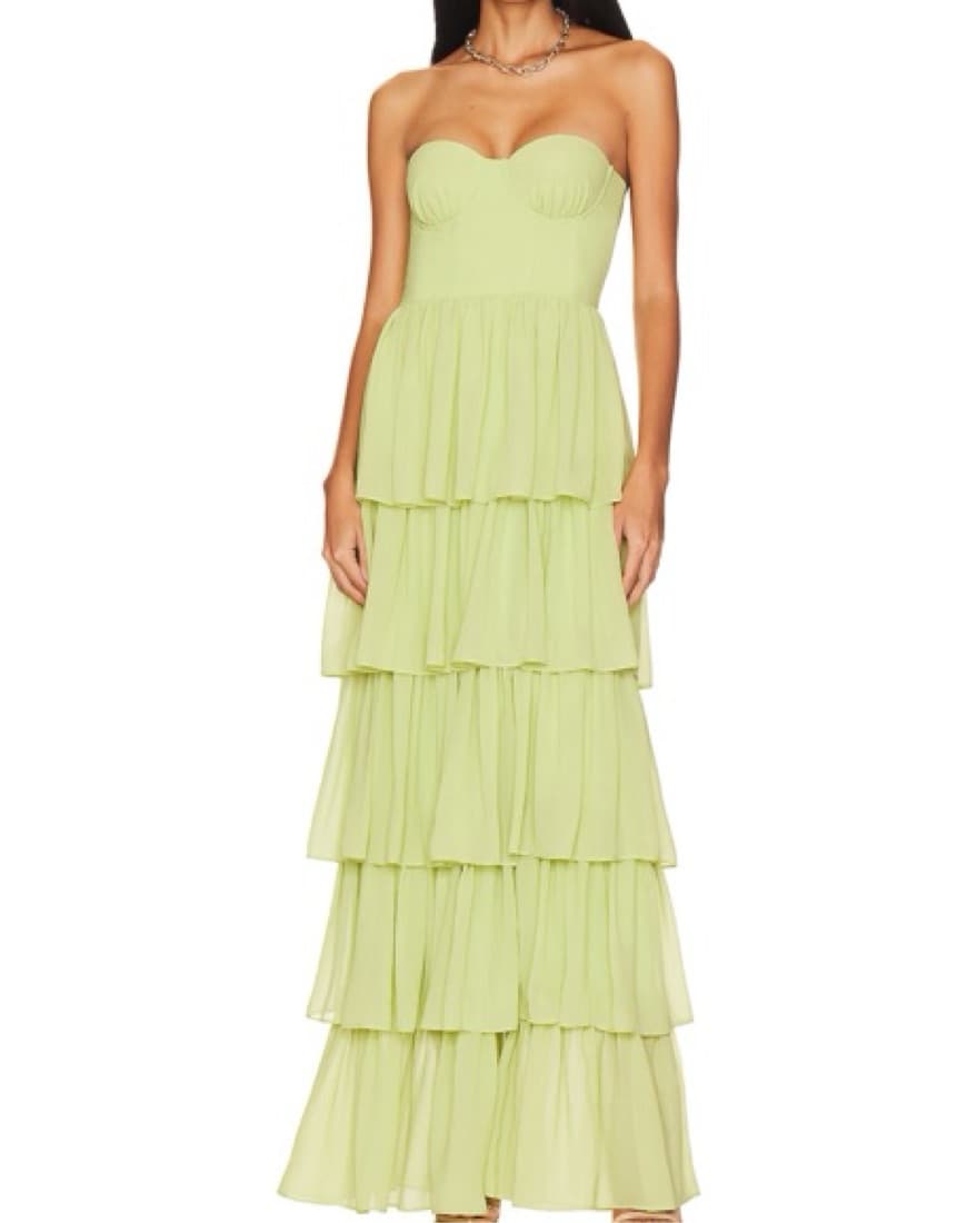 Lovers and Friends Green Gown - Image 1