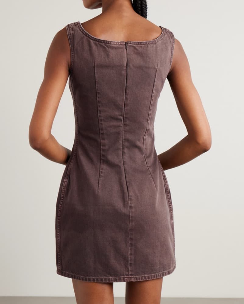 Madga Butrym Denim Mini Dress - Image 2