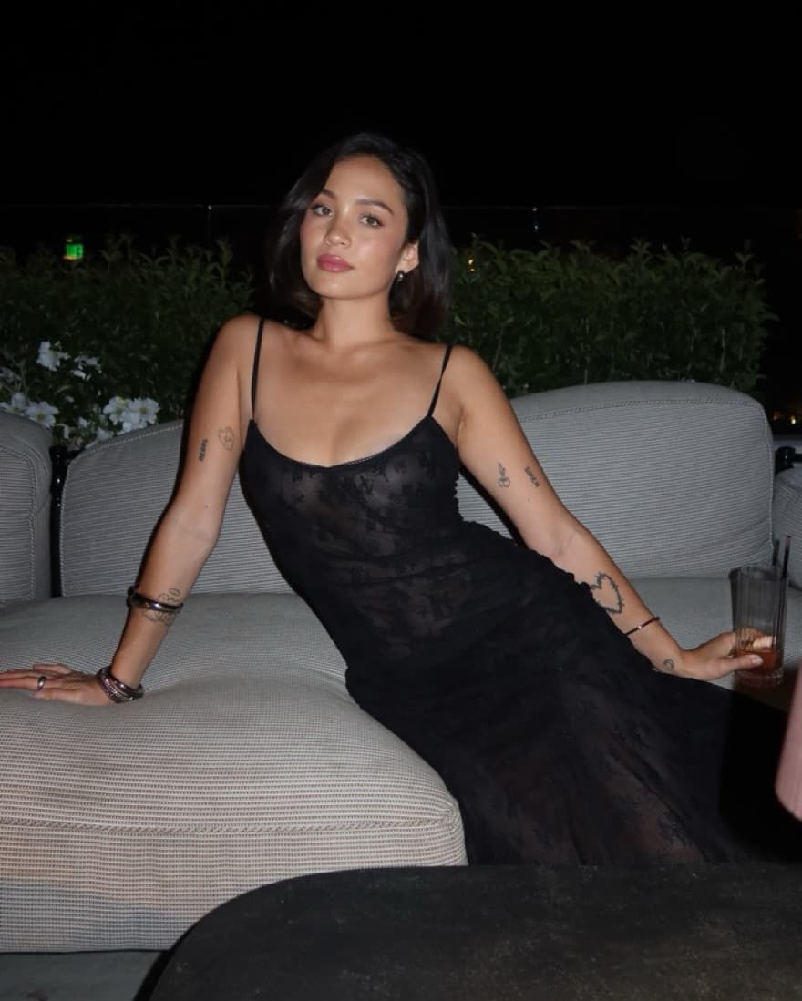NIA Black Lace Dress - Image 2