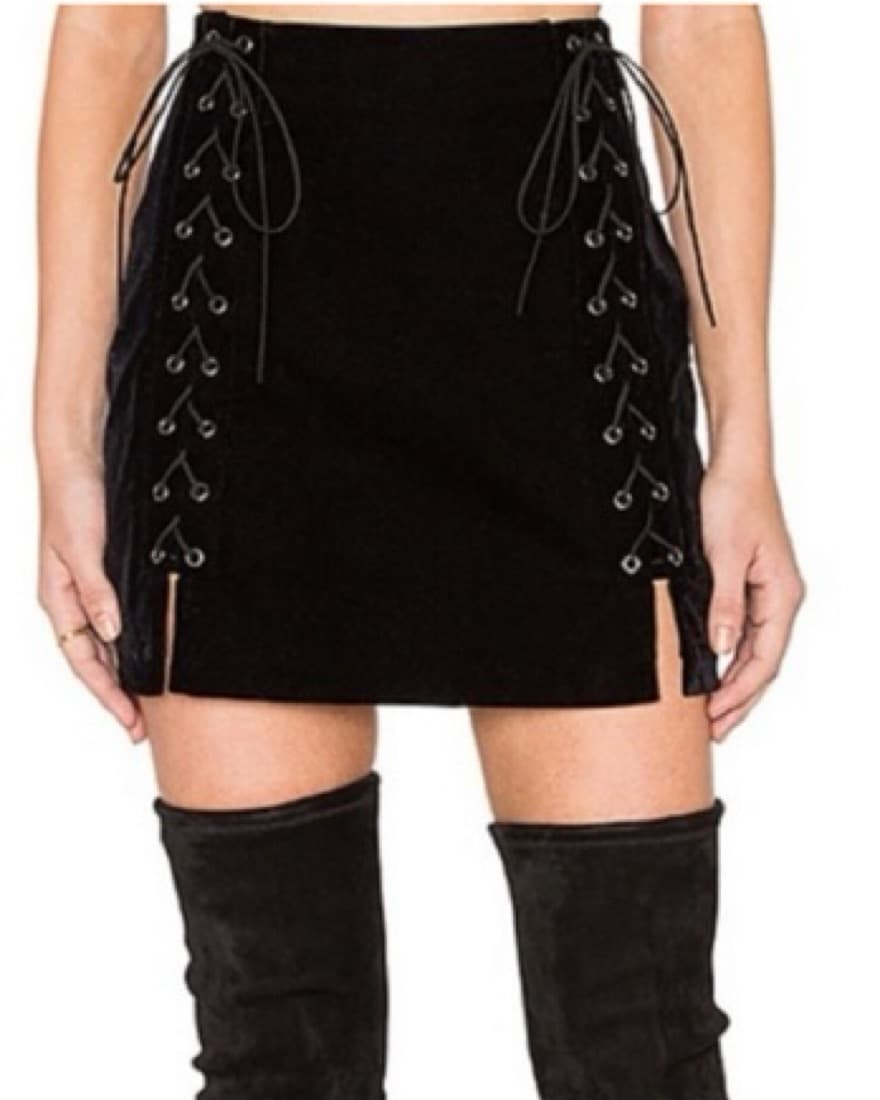 Revolve Velvet Skirt - Image 2