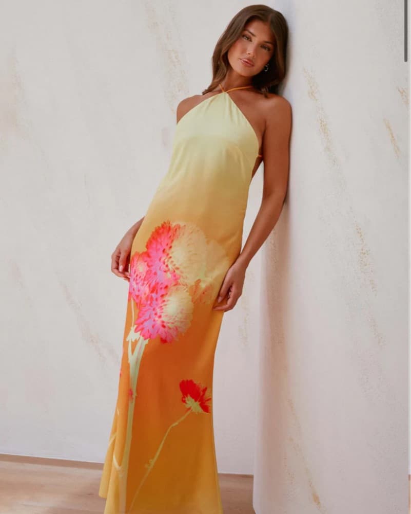 Peppermayo Chloe Maxi Dress - Orange - Image 1