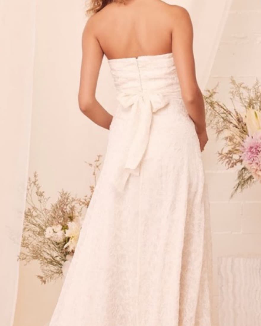 Lulu’s Bridal-Style Cream Maxi Gown 💚 - Image 3