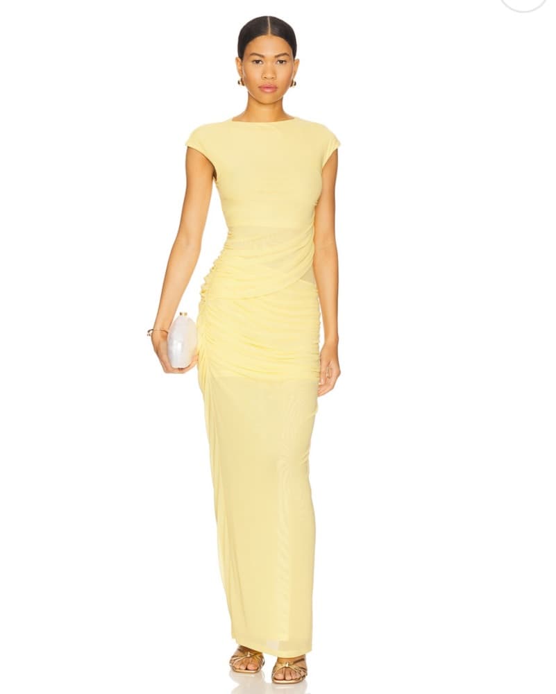 SNDYS Yellow Maxi Dress - Image 1