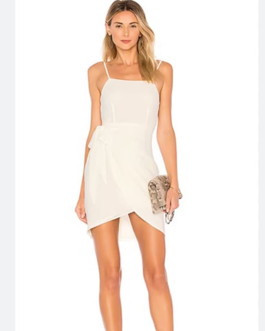 Cream Revolve Mini Dress - Image 1