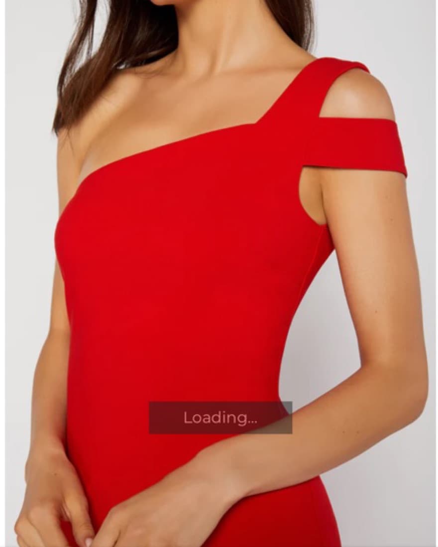 Likely One Shoulder Red Maxi Dress - Image 4