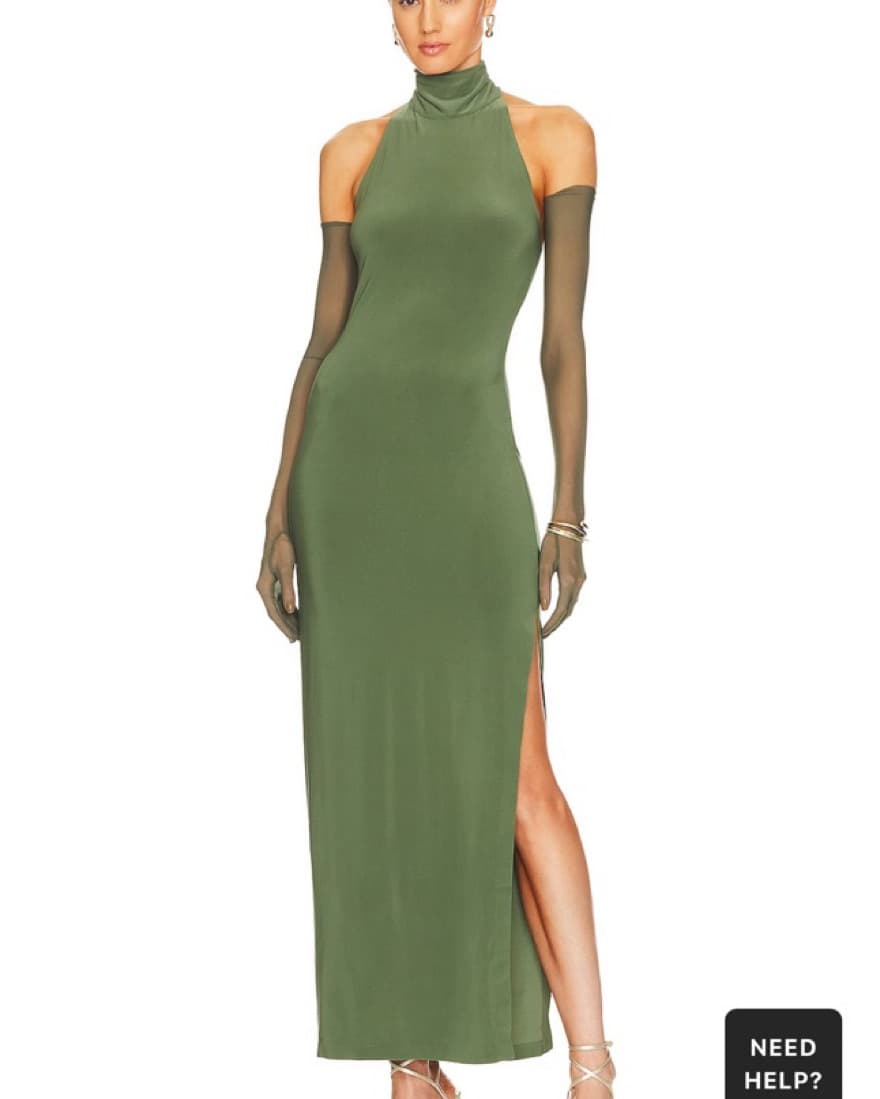 Halter Turtle Neck Norma Kamali Dress  - Image 1