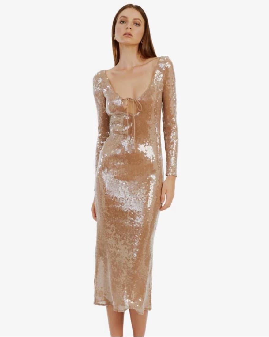 Bardot Sequin Dress - Image 1