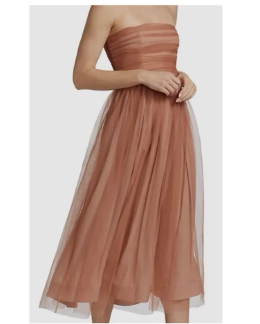 Zimmermann Beige Tulle Midi Dress - Image 2