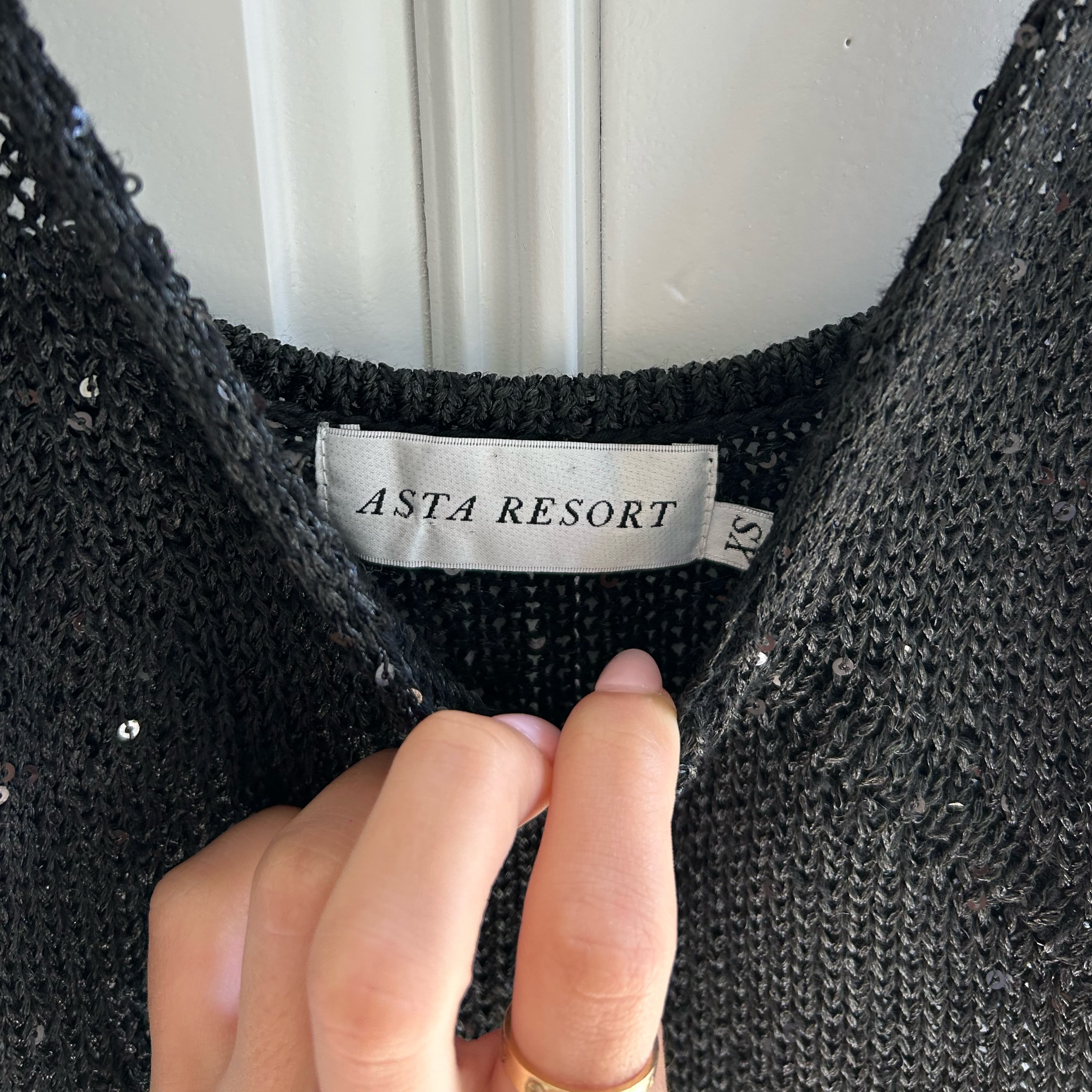 Asta Resort Black Mini Dress - Image 4