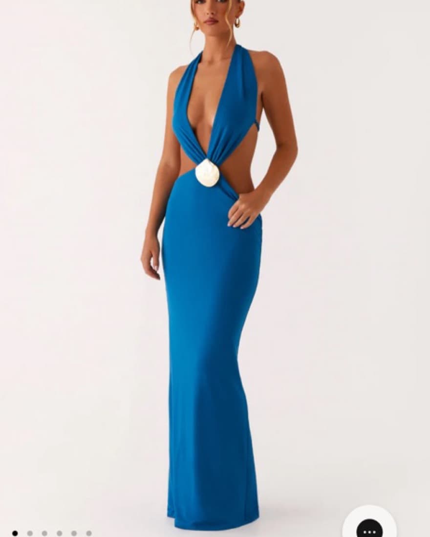 Flossy Maxi Dress - Royal Blue - Image 1