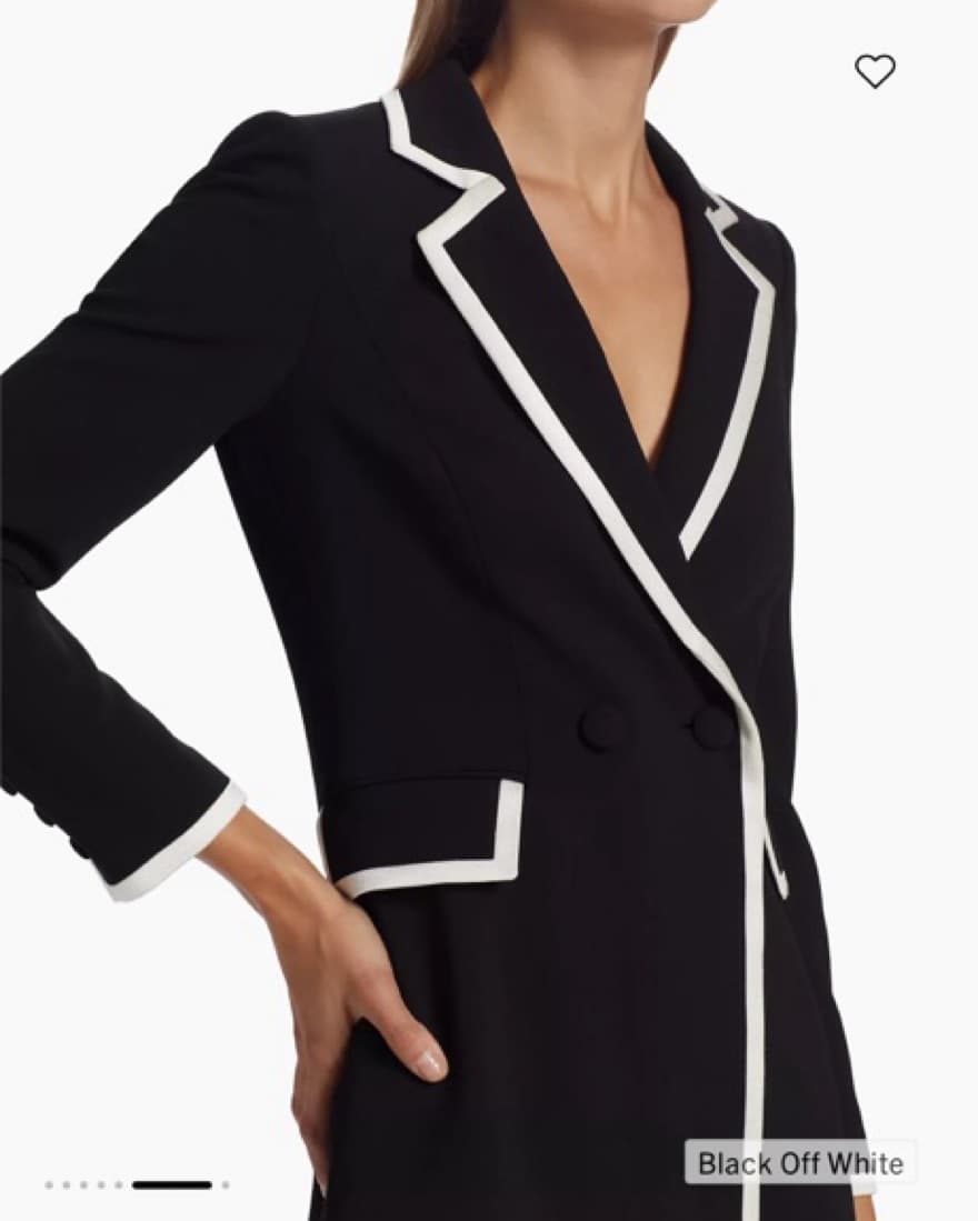 Kyrie Piped Tuxedo Dress - Image 6